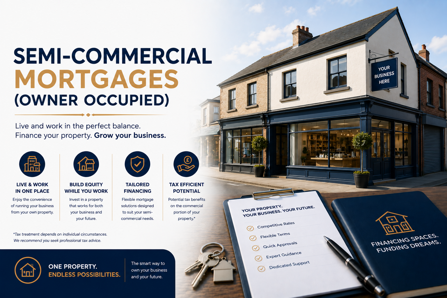 Semi-Commercial Mortgages (owner occupied)